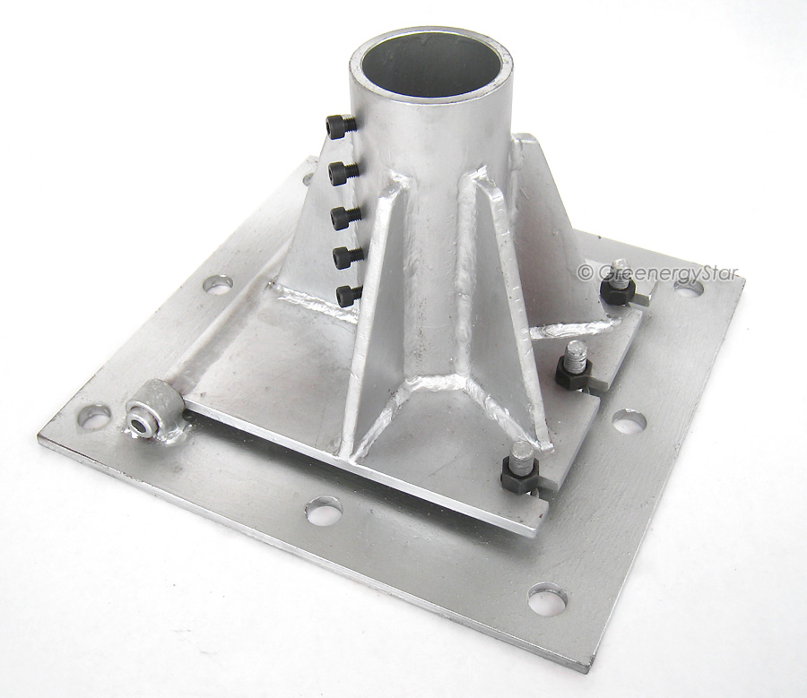 PMA Mount 1-1/2" 2" or 2-1/2" Pipe Steel Stationary Wind Turbine Base Stand