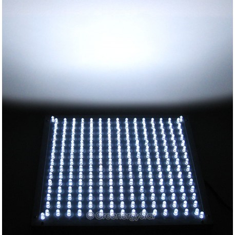 16W White LED Grow Light Panel 100V-240V AC Adaptor - Greenergystar