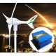 Apollo MAX 550 W 12V AC Magnet Wind Turbine Generator 3 Blade+ Charge Controller