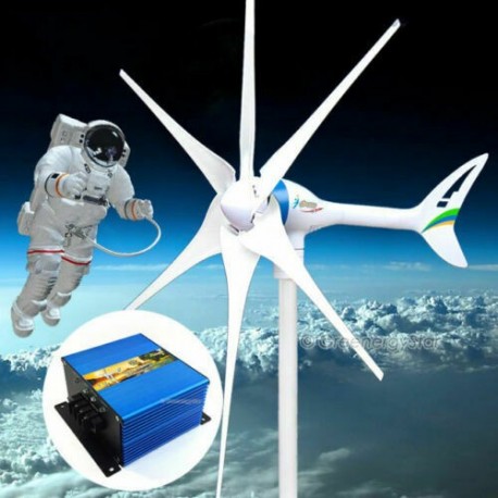 Apollo 800 W Watt 12 V AC Magnet PMA Wind Turbine Generator 6 Blade +Controller