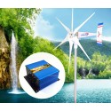 1800 W WindZilla PMA 12 V AC 6 Blade Wind Turbine Generator + Charge Controller