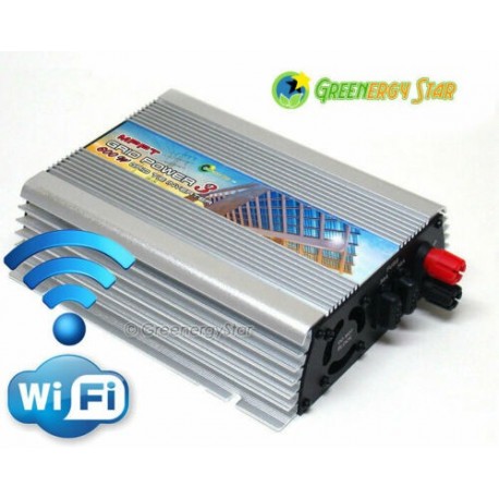 WiFi 600 WATTS 10.5 V-28 V DC MPPT GRID TIE INVERTER 110V AC 60 HZ