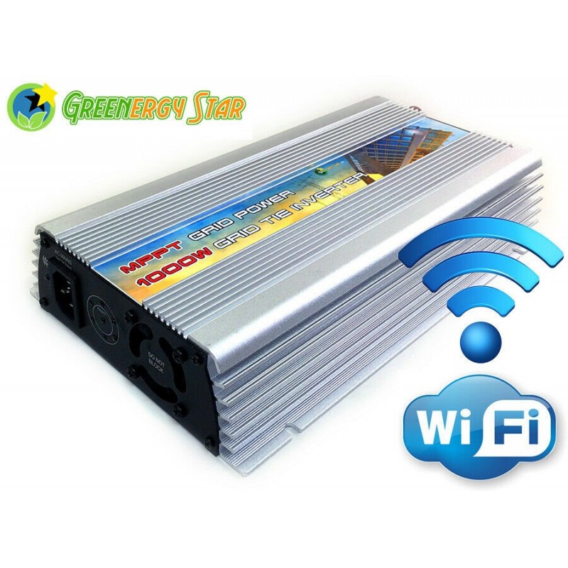 WiFi 1000 WATTS 10.5 V-28 V DC MPPT GRID TIE INVERTER 110 V AC 60 HZ -  Greenergystar